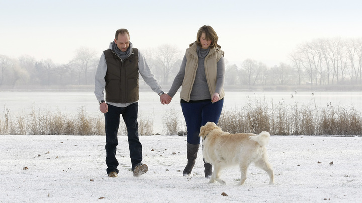 Jürgen going for a walk with his girlfriend