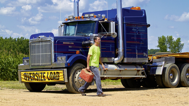 Rick crosses the street