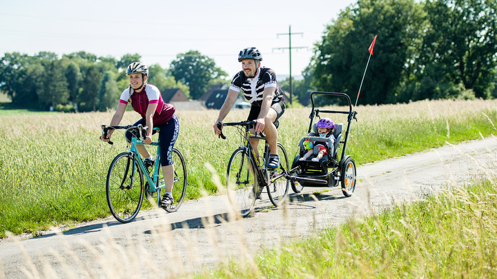 Ottobock Kimba Cross as a bicycle trailer