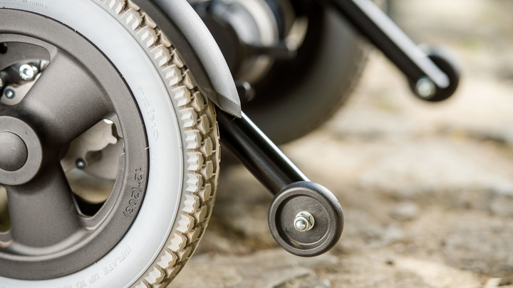 Integrated anti-tipper, Ottobock Wingus