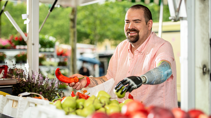 Christian at the farmer’s market