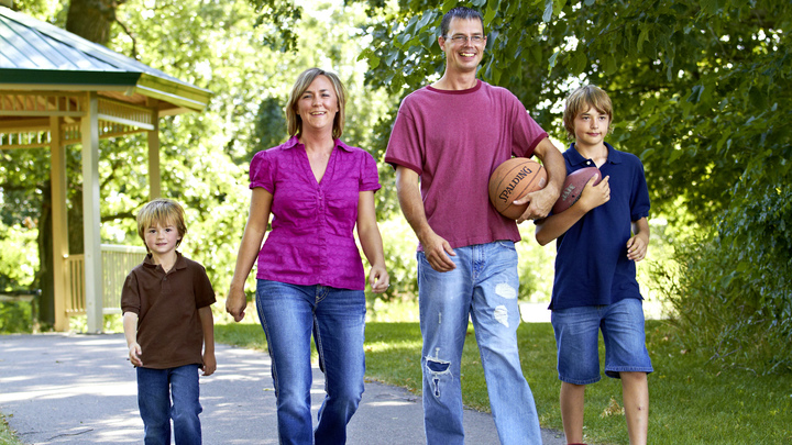 Rick goes to sports with his family