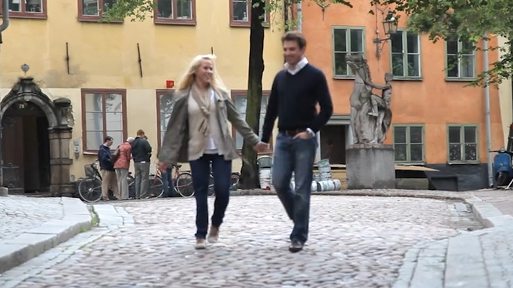 Caroline takes a walk with her friend