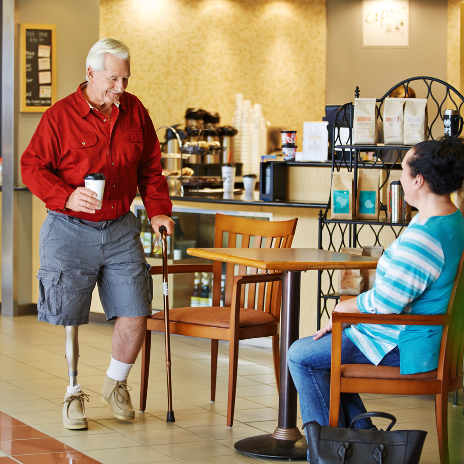 Opens video: "Bob in a cafe"